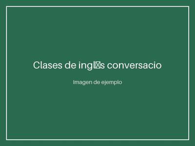 Clases de inglés conversacional por profesor bilingüe
