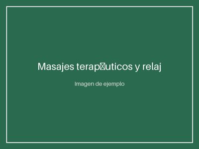 Masajes terapéuticos y relajantes certificados