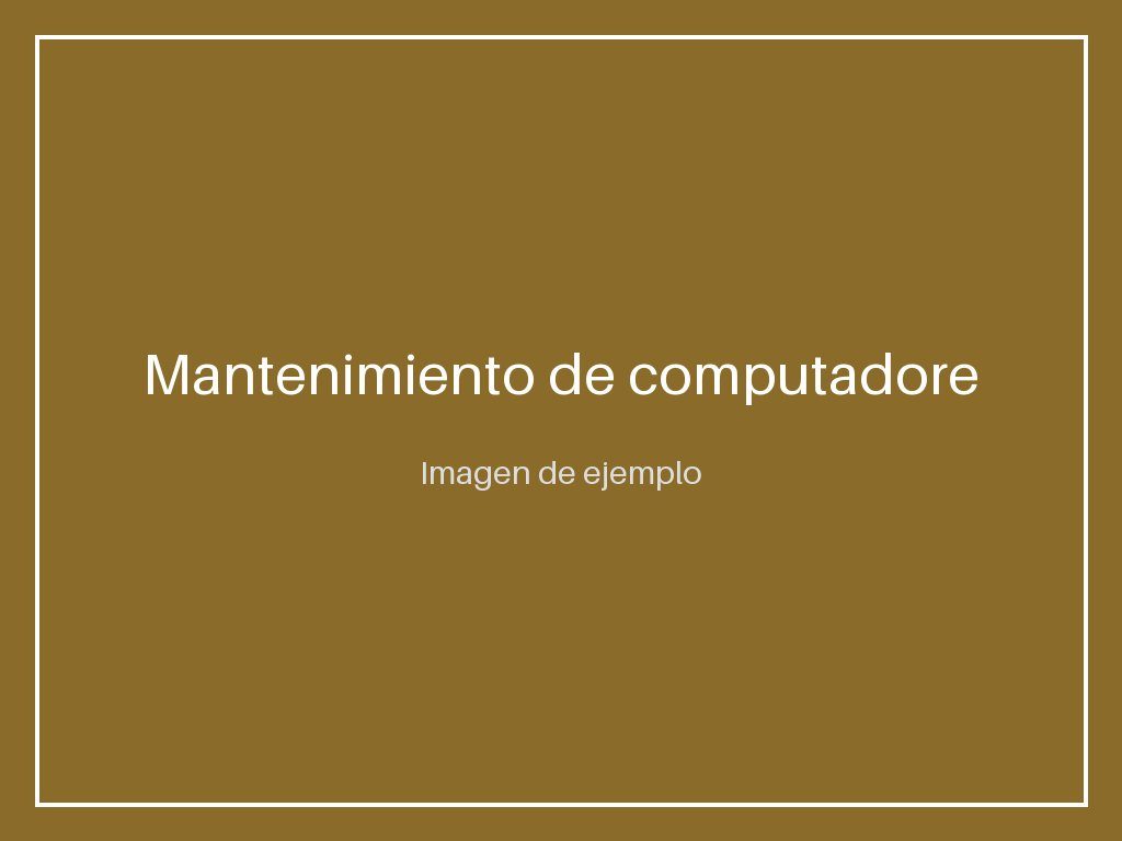 Mantenimiento de computadores y formateo a domicilio