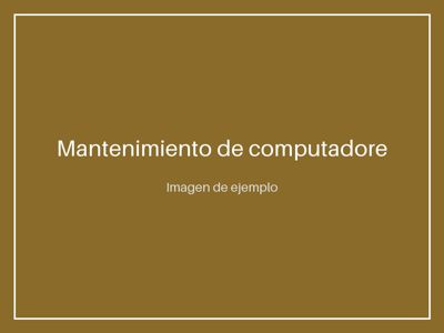 Mantenimiento de computadores y formateo a domicilio