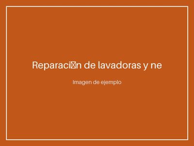 Reparación de lavadoras y neveras a domicilio