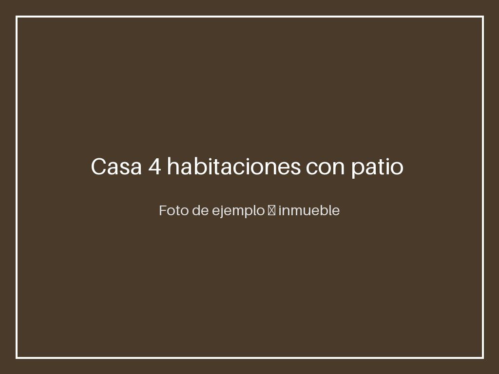 Casa 4 habitaciones con patio — Ciudad Jardín